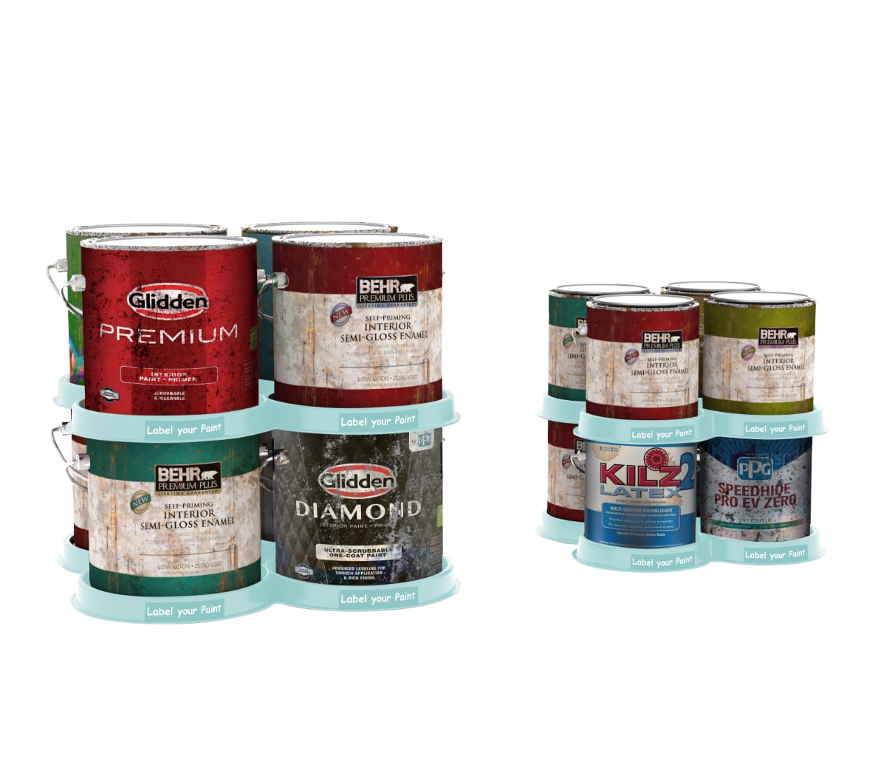 Mixed 4 Pack - 2 x Gallon Trays & 2 x Quart Trays