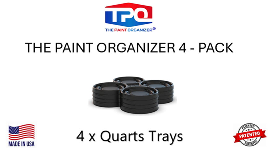 4 Pack - 4 x Quart Trays
